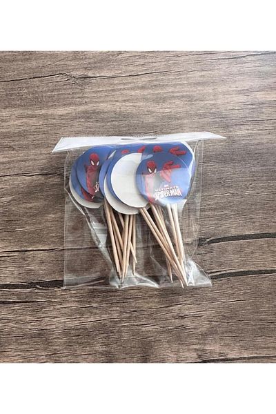 AKTEZ-EL 40 Spiderman Themed Toothpicks