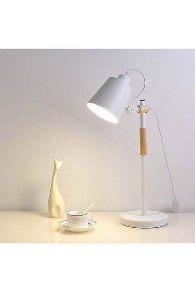Lumely Reading Desk Lamp,Desk Lamp,Adjustable,USB Powered,Elegant Design,White 20x20x46cm