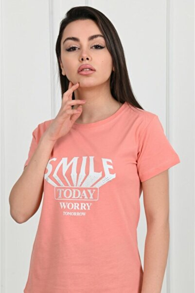 Welike Tricou dama Smile Today Worry Tomorrow