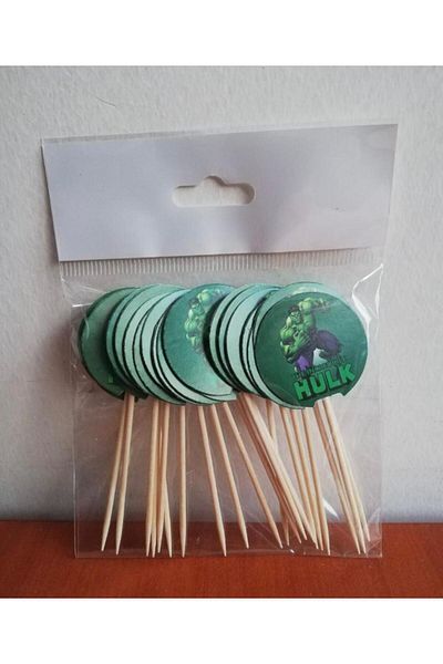 AKTEZ-EL 20 Hulk Themed Toothpicks