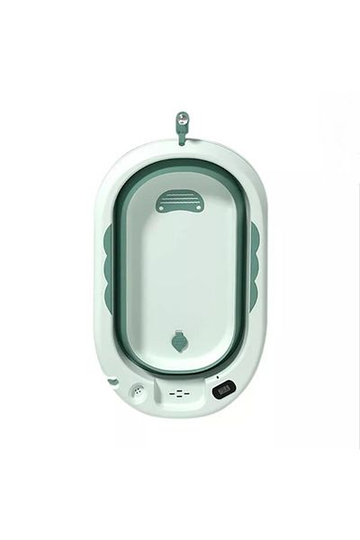Little Mom Cadita pliabila Little Mom cu termometru incorporat 40 L Green