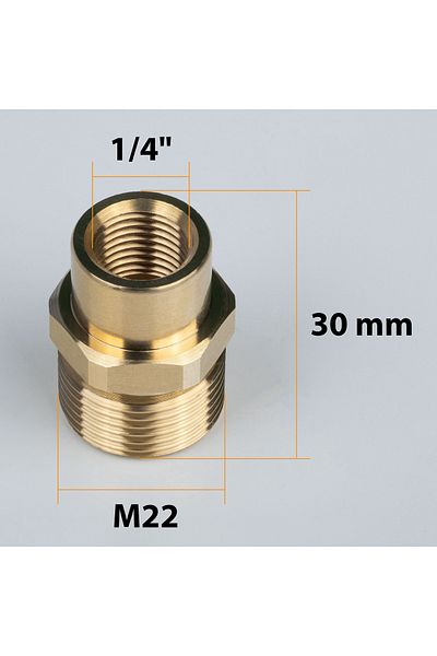 Rosfix Adapter / redukcja M22 na 1/4" do myjki ciśnieniowej