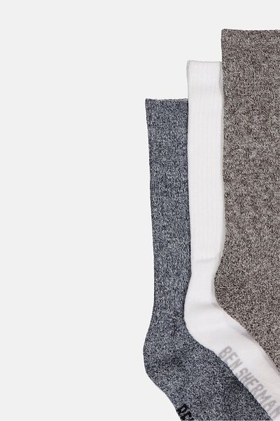 Ben Sherman Men 6 Pairs Brand Logo Crew Cut Socks, Multicolor