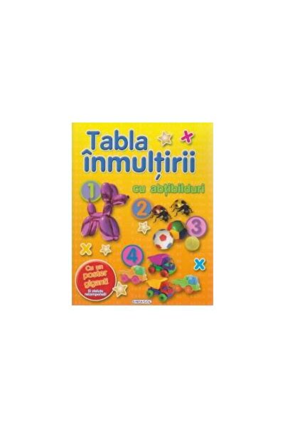 Editura Girasol Tabla inmultirii cu abtibilduri (cu un poster giga
