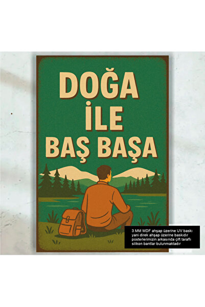 Hayat Poster priroda kampovanje putovanje odmor retro drveni poster slika