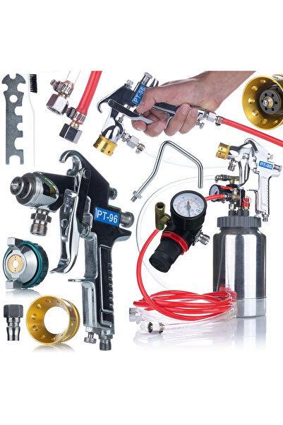 Rosfix Pistol pneumatic de pulverizare de înaltă presiune cu rezervor de 2 litri