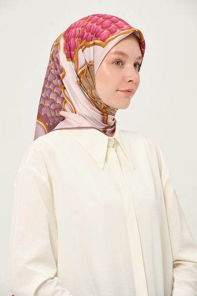 Madame Polo Τυπωμένο μαντίλι Rayon Πολύχρωμο μοτίβο χωρίς τσαλακώματα
