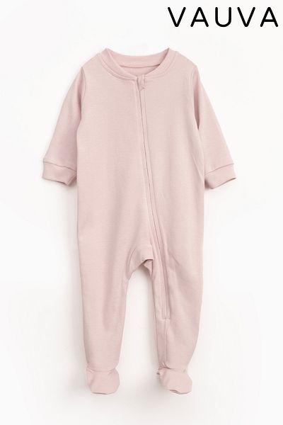 Vauva Girls Boys Baby Kids Rompers Long Sleeve Booties Zippered Sleeping Bag