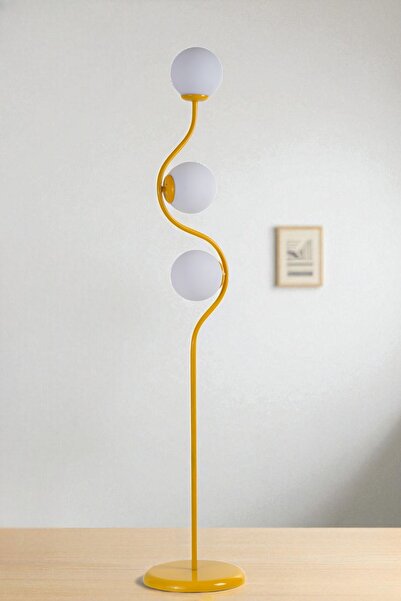 Lumexx TURAN 3 LÜ SARI LAMABDER BEYAZ CAMLI