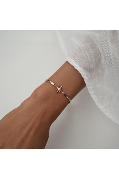 ALTINTAŞ KUYUMCULUK Yılan Zincirli Kutup Yıldızı Altın Bileklik