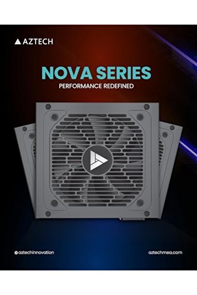 Aztech مزود طاقة NOVA 650 واط ATX PSU لأجهزة الكمبيوتر المخصصة للألعاب