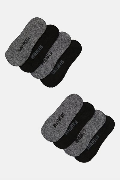 Ben Sherman Men 8 Pairs Brand Logo No Show Cut Socks, Multicolor
