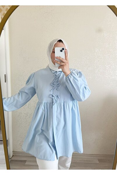 ESMi Fiyonklu Gömlek Yaka Yazlık Gömlek