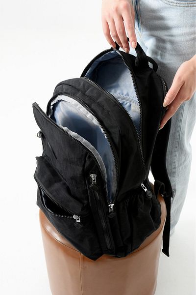 Çanta Sepetim Waterproof Imported Crinkle Fabric School Business and Travel Backpack with Laptop Compartment