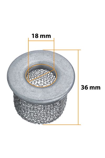 Rosfix Filtr metalowy 3/4" 36mm x 18mm do agregatu malarskiego 10 mesh