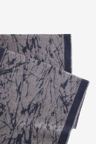 ALTINYILDIZ CLASSICS Ανδρικό μαντίλι με μπλε-γκρι σχέδιο Standard Fit