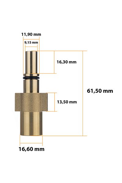 Rosfix Adaptor/reducție baionetă 1/4"F pentru mașină de spălat cu presiune Black&Decker