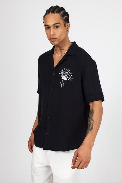 Weyeze Embroidery Detailed Shirt Ag-Y18013Lns
