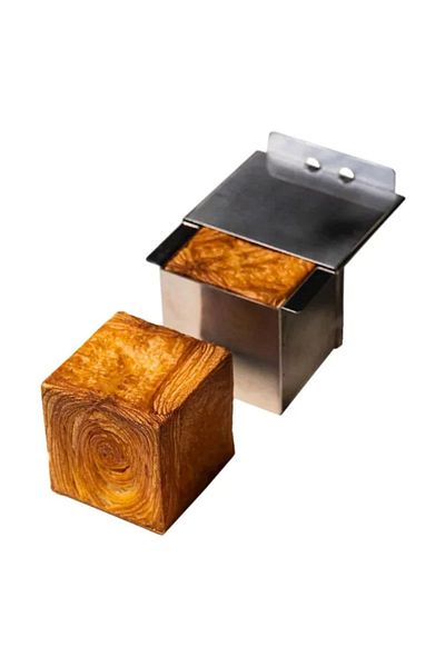 Pavoni Forma De Copt Patrata Din Inox Pentru Patiserie Si New York Roll, 60x60x60 Mm