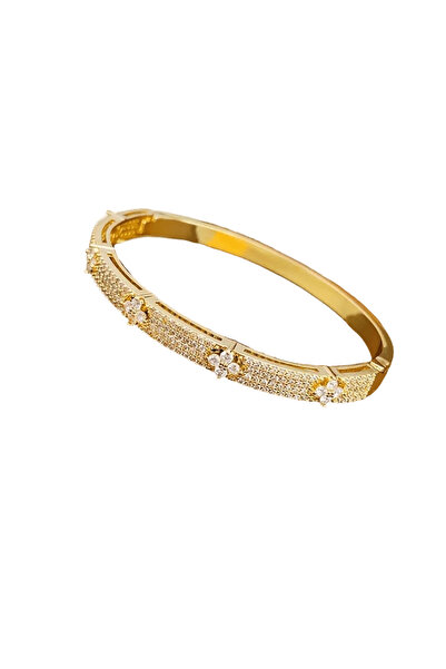 Belora Diora Four Leaf Flower Bracelet with Zirconia