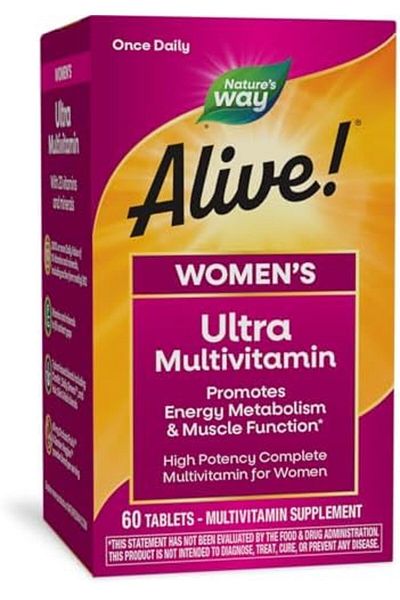 Nature's Way , Alive! Once Daily Women's Ultra Multi-Vitamin, 60 Tablets