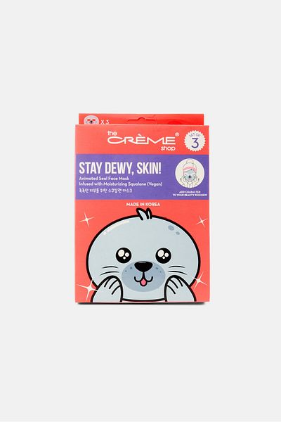 The Crème Shop 3 Pcs Stay Dewy, Skin Animated Seal Face Mask 25 g