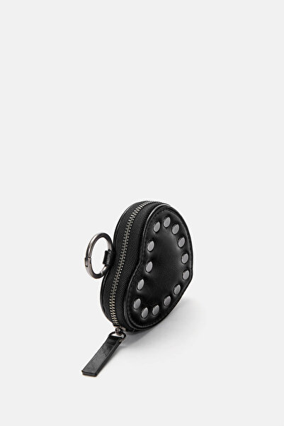 Pull & Bear Zımbalı kalp şeklinde bozuk para cüzdanı