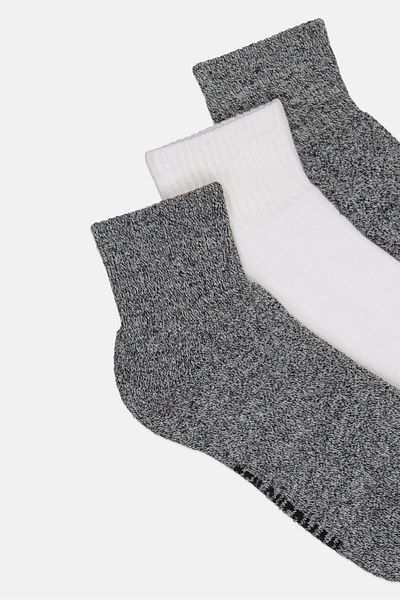 Ben Sherman Men 7 Pairs Brand Logo Quarter Cut Socks, Multicolor