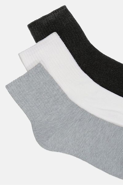 Ben Sherman Men 8 Pairs Brand Logo High Quarter Outdoor Socks, Multicolor