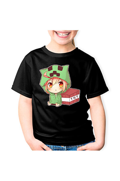 OEM Tricou copii Minecraft Anime Creeper