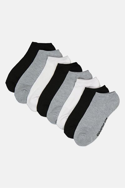 Ben Sherman Men 8 Pairs Brand Logo Cushion Sole Athletic Socks, Multicolor