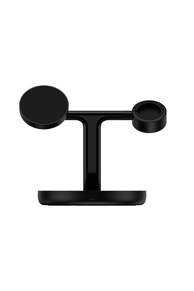 Baseus 3w1 stojak ładowarka indukcyjna do iPhone Apple Watch AirPods + kabel USB-C 1m czarny