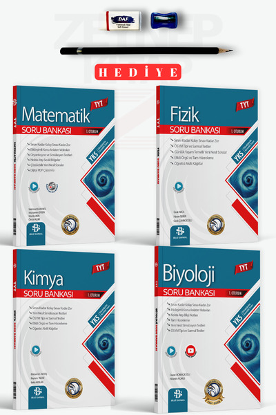 Bilgi Sarmal Yayınları TYT Sayısal Set (Matematik-Fizik-Kimya-Biyoloji) 4'lü ...