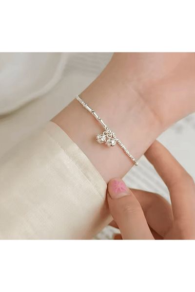 OEM Diora Adjustable Bracelet, "Silver Spikes" model, made of Silver