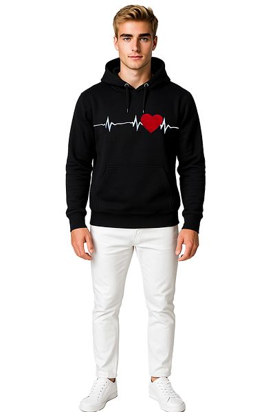 Baran Işık Heart Striped 3Stripes Sweatshirt