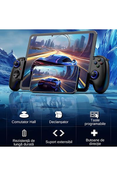 A ATAB Wireless gaming controller, extendable for phone/tablet (143-260mm), programmable keys