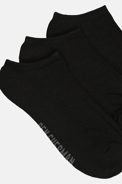 Ben Sherman Men 8 Pairs Brand Logo Ankle Cut Socks, Black