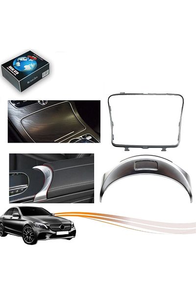 İDEAL OTOMOTİV For Mercedes-Benz C Series W205 Armrest Button Chrome Cup Holder Frame Oem:A2056830900 2056803307