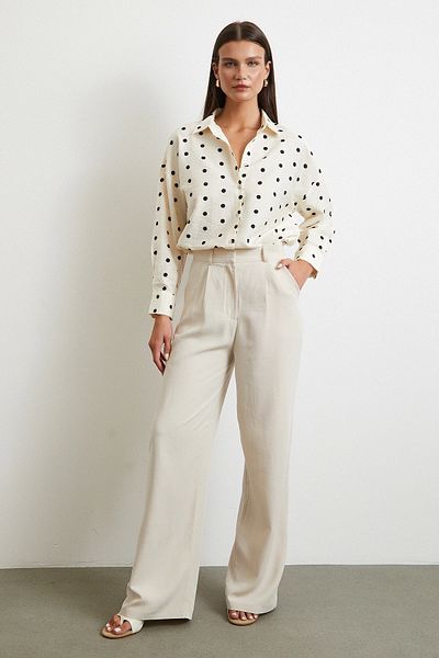 Never more Polka Dot Oversize Shirt Black