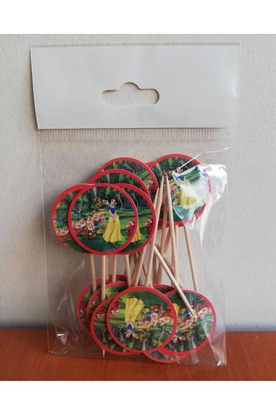 AKTEZ-EL 40 Pieces of Snow White Themed Toothpicks