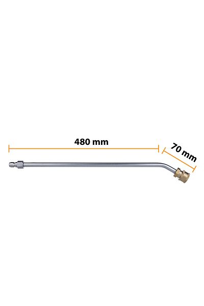 Rosfix Lanca do myjki ciśnieniowej 1/4" 50cm zagięta 30°