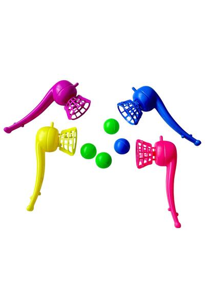 tollihy brinco Pipo Şeklinde Üflemeli ve Çocuklar İçin Nefes Egzersizi , Uçan Top Oyuncak 4 Adet