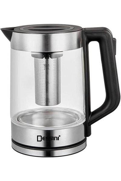 Dessini Electric Kettle 1.8 L 1500 W KD2020 Silver/clear/Black
