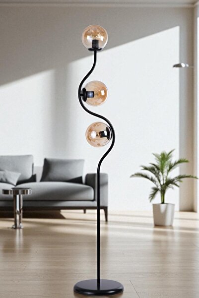 Lumexx TURAN 3 LÜ SİYAH LAMABDER BAL CAMLI