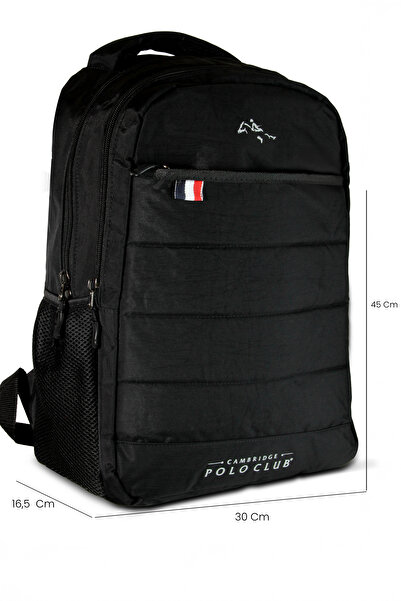 Cambridge Polo Club Minimalist Design Unisex Multi-Compartment Backpack