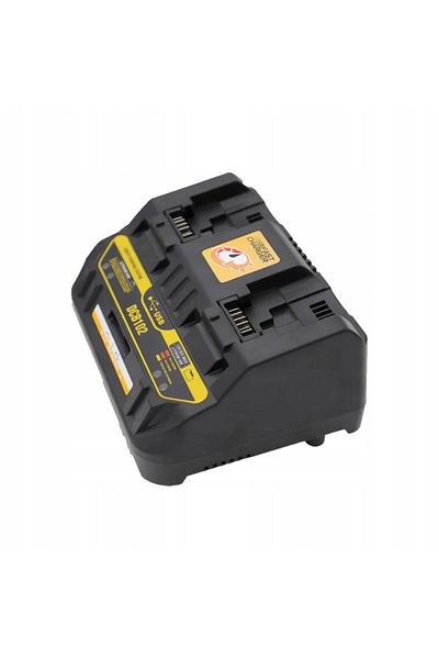 Rosfix PowerMax DCB102 DualCharge Pro - Podwójna ładowarka akumulatorowa do DeWalt 10.8V-20V | 2xUSB 5V