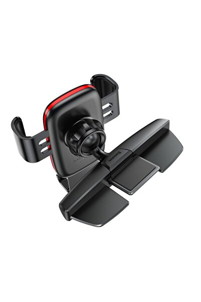 Baseus Metalowy samochodowy uchwyt grawitacyjny na slot CD czarny