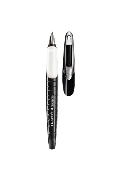 Herlitz My Pen M Fountain Pen, Material Plastic, Color Black/White