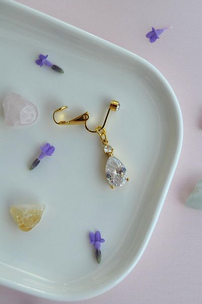 Sacce Scarves&Accessories Drop Stone Holeless Navel Piercing