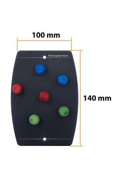 Rosfix Metalowy magnetyczny uchwyt montażowy do lutowania płyt PCB (płytka + 6x magnes)